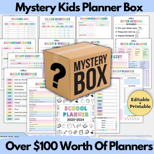 Mystery Kids Planner Box