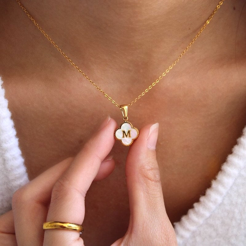 Lucky Charm Initial Necklace