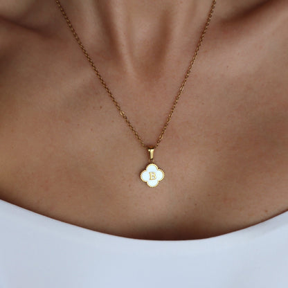 Lucky Charm Initial Necklace
